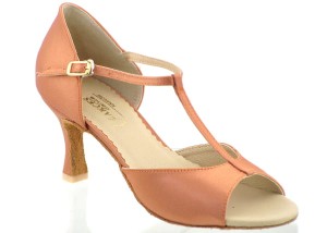 Ladies latin zm flesh satin + stability correction
