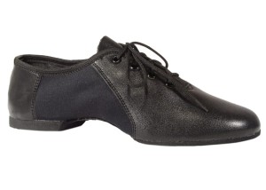 strecht-jazz dance shoes black leather