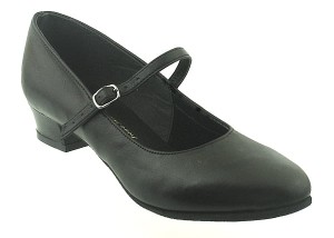 folk shoes black leather