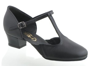 character shoes black leather