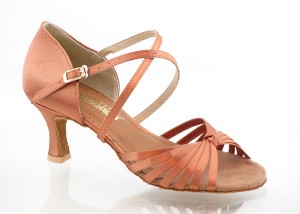 Ladies latin x-7w flesh satin