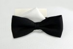 small satin bow tie