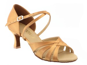 Ladies latin x-4 flesh satin