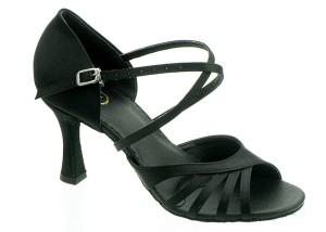 Ladies latin xg-101 black satin