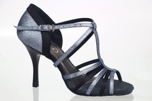 x5p black satin & graphite glitter 