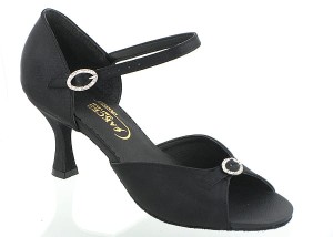 ladies latin pas1cr-kp10 black satin