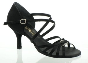 Ladies latin xcr-100 black satin
