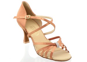 Ladies latin xcr-101 flesh satin