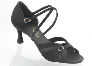 Ladies latin pas1-101 black satin