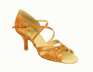 Ladies latin pas2-101 flesh satin