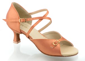 Ladies latin pas1-100 flesh satin