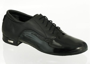 men's ballroom ms-classic pro black leather + patent