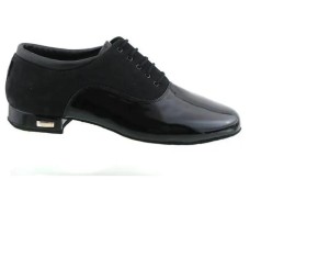 men's ballroom ms-classic pro black suede leather + patent