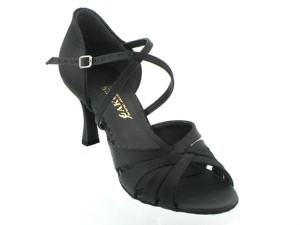 ladies latin x-4 black satin