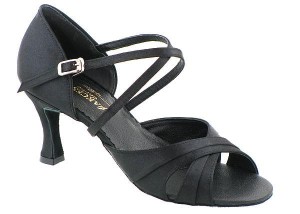 ladies latin pas4g black satin + stability correction