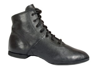 jazz dance boots high ankle black leather