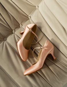 ladies ballroom std-03 professional salmon satin