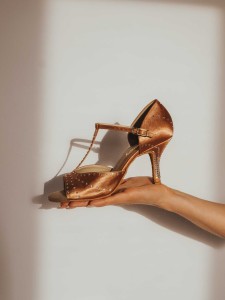 ladies latin ZM professional flesh satin