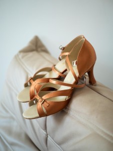 Ladies latin pas1-101 flesh satin