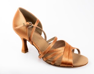 ladies latin pas4 professional flesh satin
