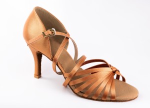 ladies latin x-7w professional flesh satin