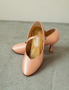 ladies ballroom std-v-03 proficz- salmon satin + stability correction