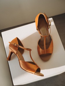 Ladies latin zm flesh satin