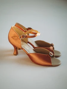 ladies latin pas1cr-kp10 flesh satin