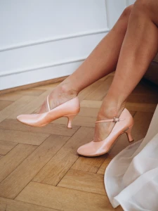 ladies ballroom std-v-03 proficz -salmon satin