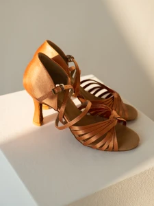 Ladies latin x-8 professional flesh satin