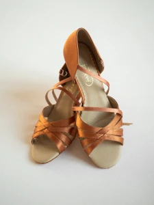 Ladies latin x-4 flesh satin