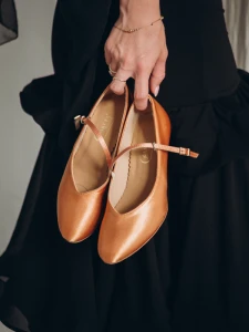 ladies ballroom std-v-03 flesh satin